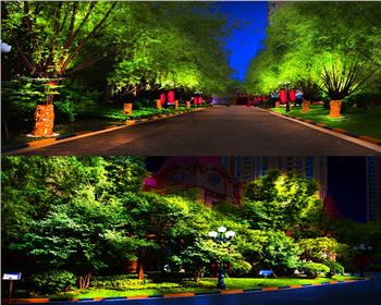 湖北小區(qū)廣場節(jié)日亮化