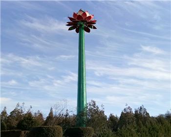 陜西30米高桿燈-寶雞麟游蓮花燈