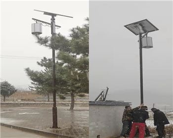 陜西延安甘泉美水街道太陽能路燈項目